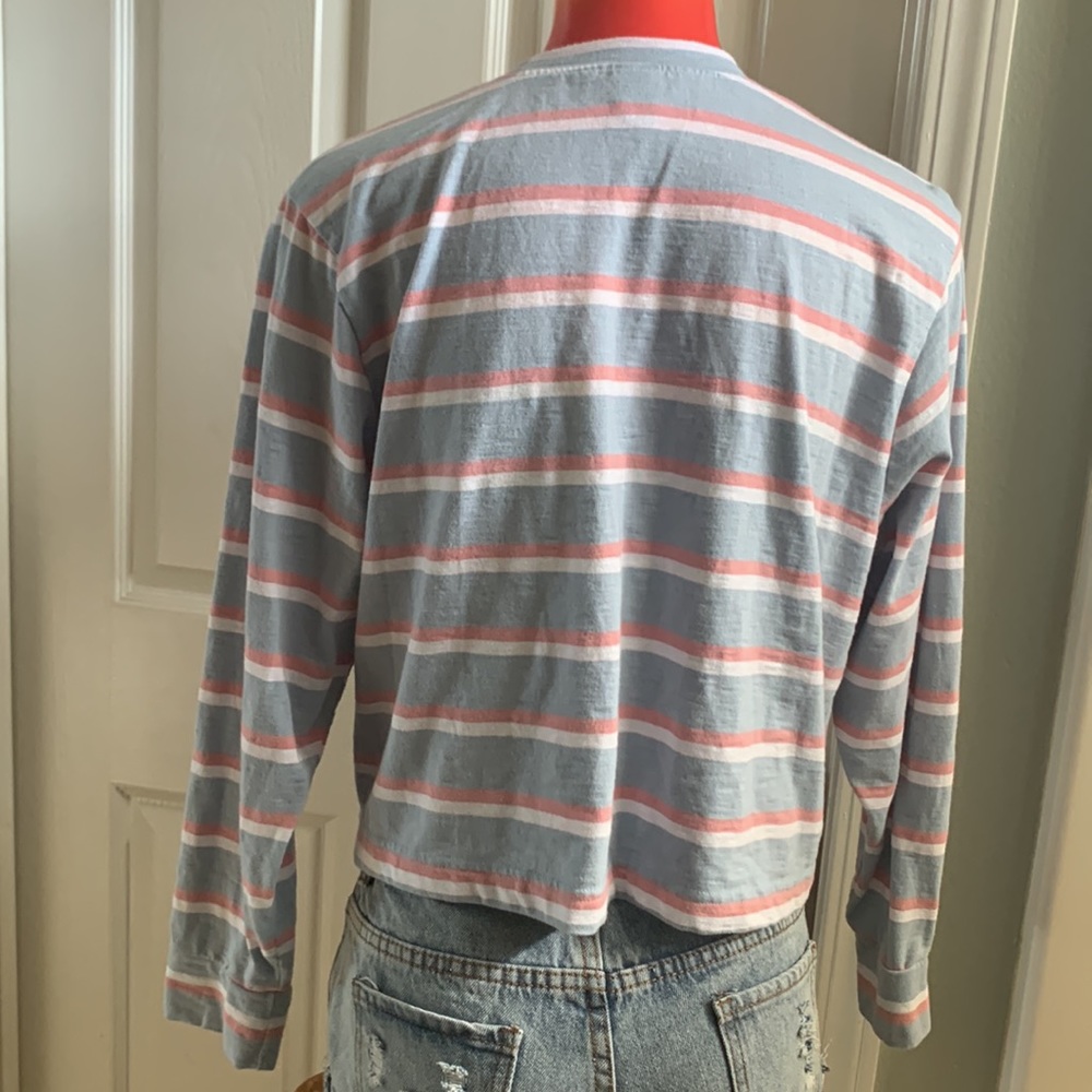 WILD FABLE Striped Long sleeve Crop Top - Picture 4 of 9